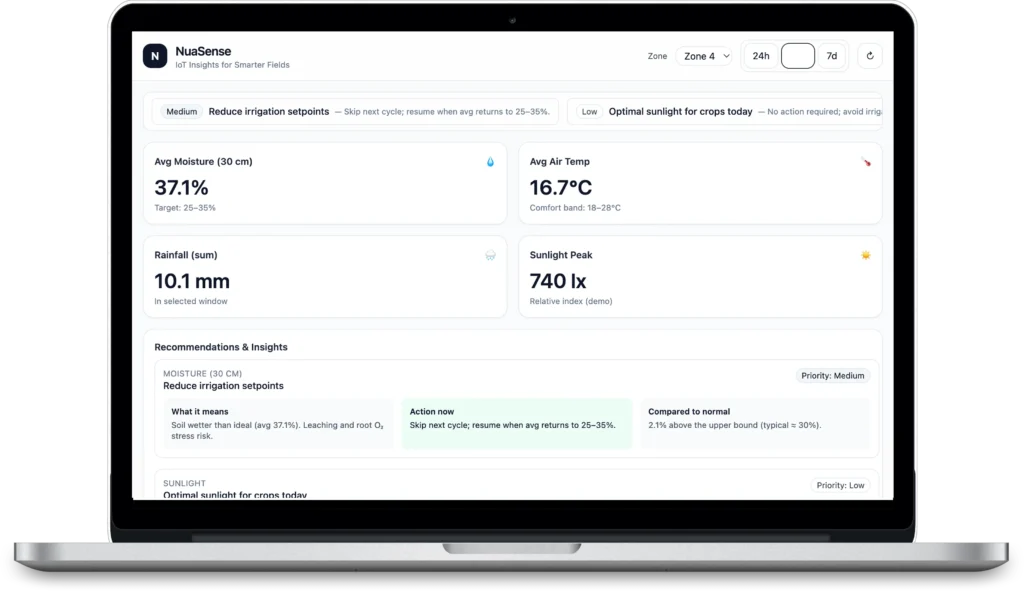 Prototyp von NuaSense, erstellt mit KI