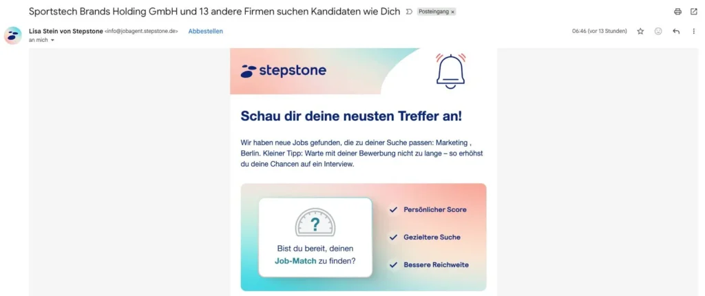 Newsletter angepasst an Suchintention des Nutzers