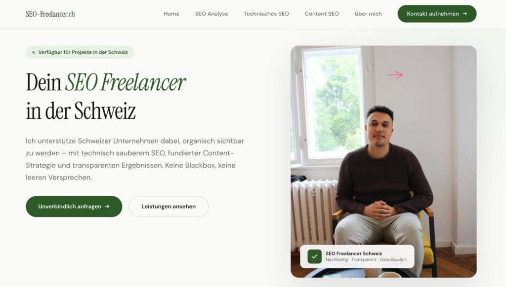 SEO-Freelancer.ch Screenshot