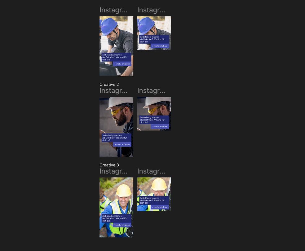 Beispiel für Facebook Ads creatives