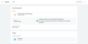 Google Tag Manager Screenshot