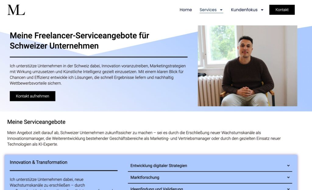 Beispiel einer sauberen Text-Struktur